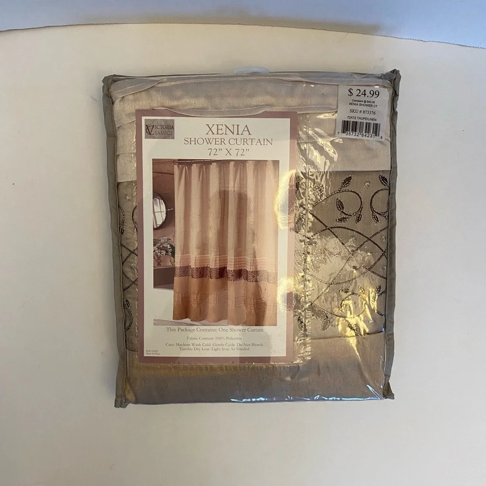 Xenia Shower Curtain - Beige
